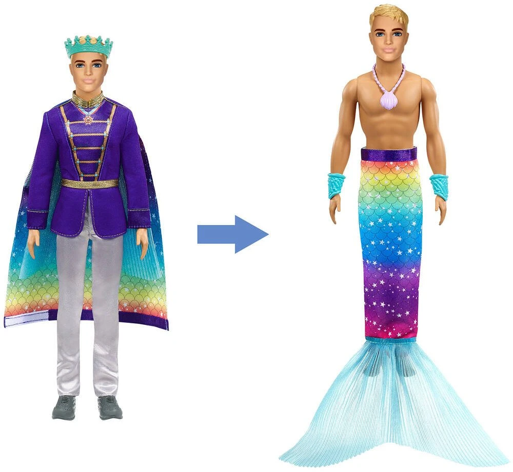 MATTEL BARBIE - POUPEE KEN - TRANSFORMATION TRITON