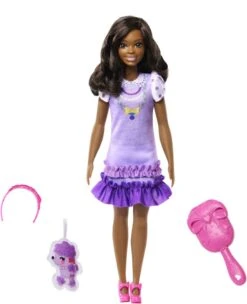 MATTEL BARBIE - MA PREMIERE BARBIE BRUNE - POUPEE BROOKLYN 35 CM