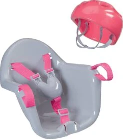 CERISE & CAPUCINE SIEGE DE VELO AVEC CASQUE POUR POUPEE DE 45 CM