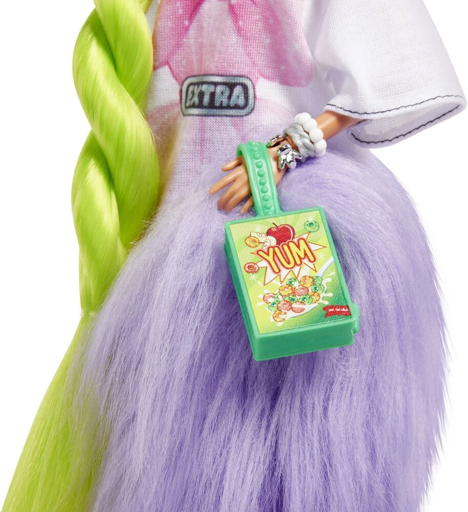 MATTEL POUPEE BARBIE EXTRA NATTE VERT FLUO â Image 5