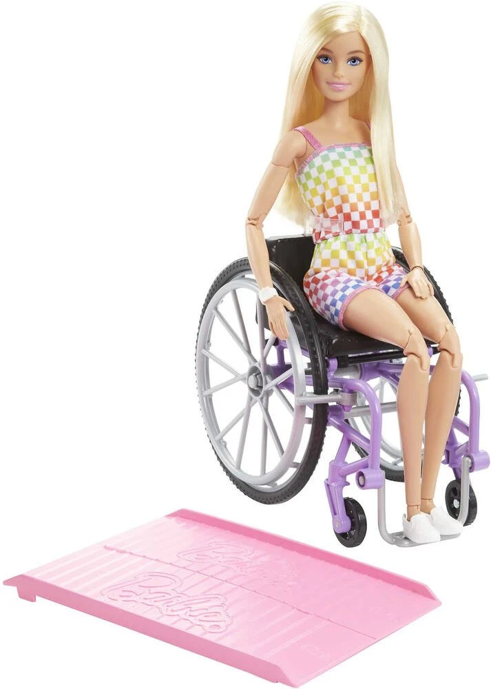 MATTEL BARBIE FAUTEUIL ROULANT BLONDE