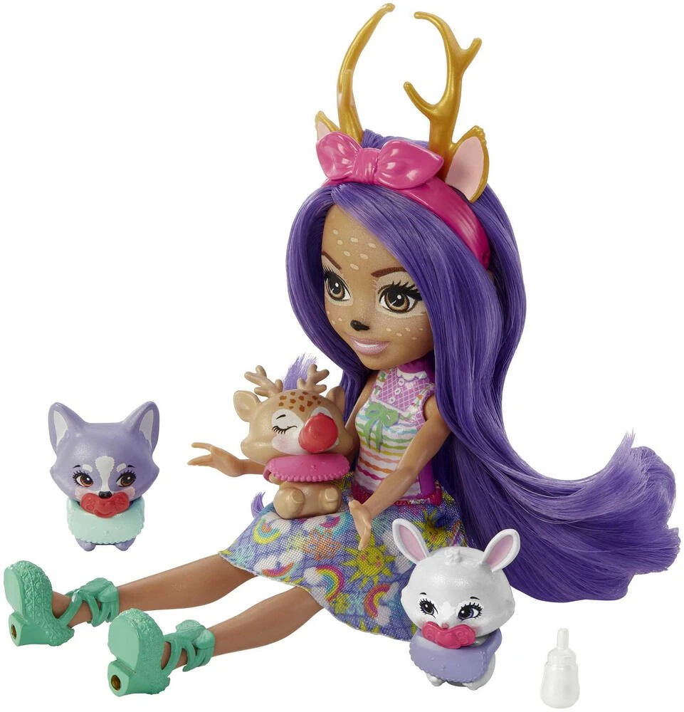 MATTEL ENCHANTIMALS -MEILLEURS AMIS DES BEBES 15 CM - POUPEE DANESSA DEER ET SPRINI â Image 4