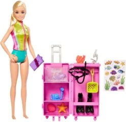 MATTEL BARBIE - COFFRET BARBIE PLONGEUSE - BLONDE